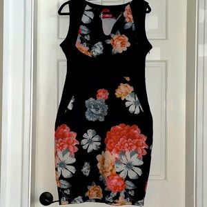 Floral bodycon dress